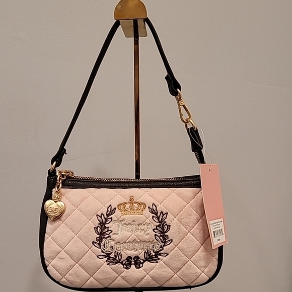 🔹️Juicy Couture 🔹️ROYAL COUTURE Mini Wristlet Purse PINK CLAY - Picture 1 of 3